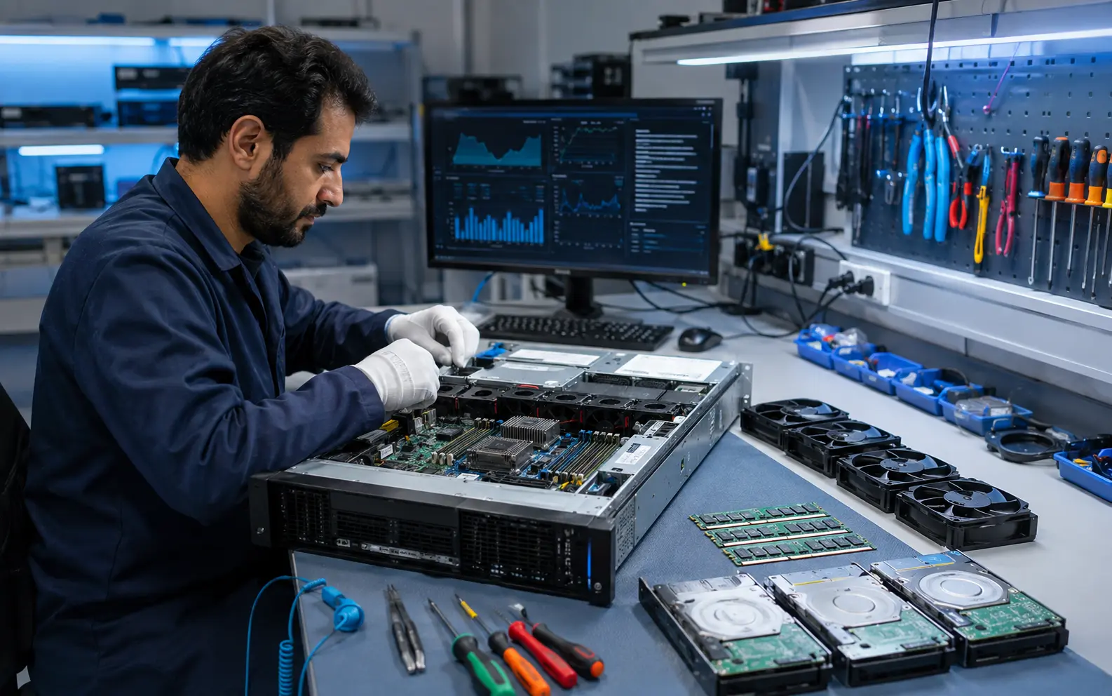 Diagnostics lab — Server diagnostics, repair and upgrades